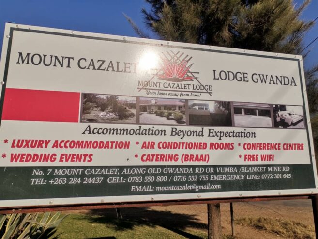 Conference Facilities at Mount Cazalet in Gwanda