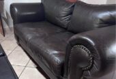 Genuine Leather Studded detail Couches for sale in Bulawayo